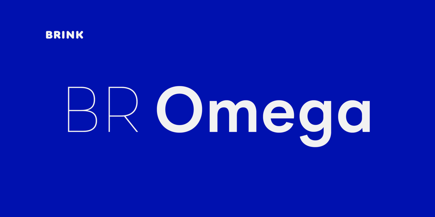Пример шрифта BR Omega